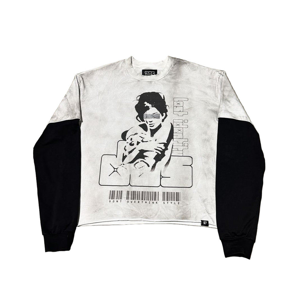 Sweatshirt with graphic design on a white background