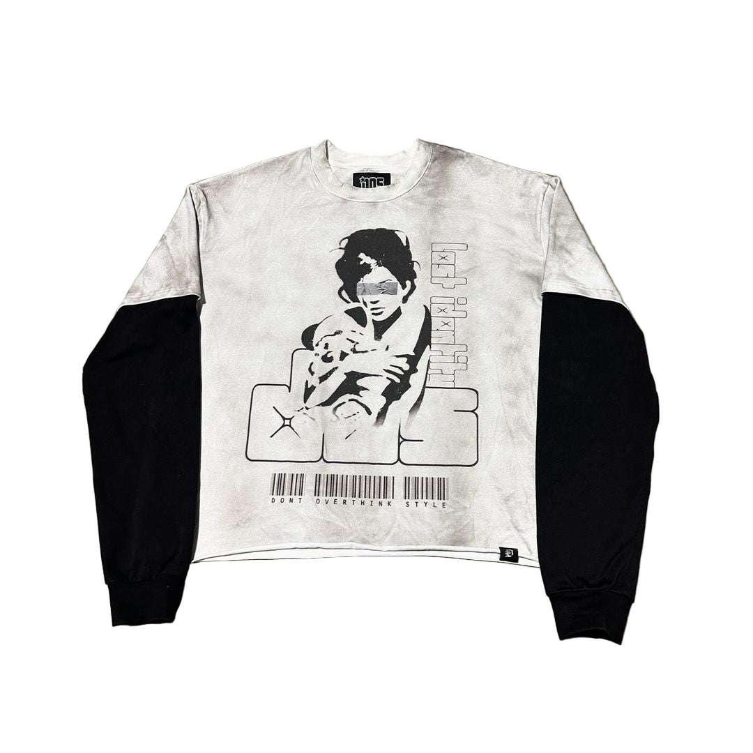 Sweatshirt with graphic design on a white background